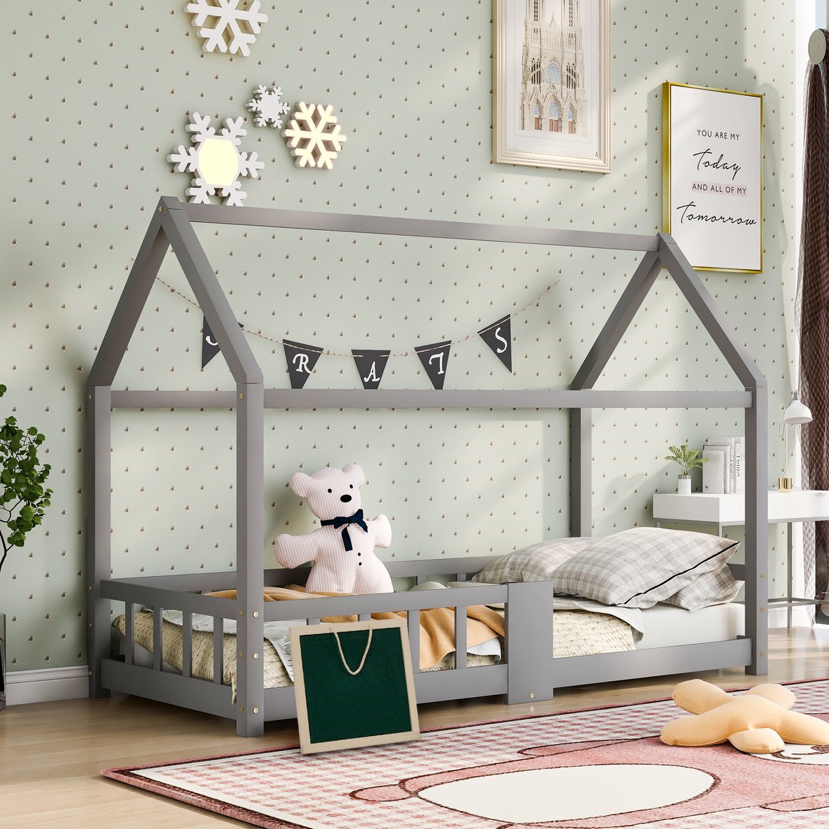 Kinderbed Kinderbed Huisbed 90x200 cm - afbeelding 2