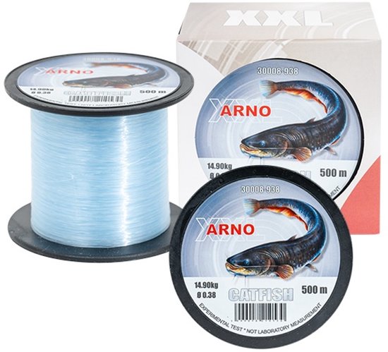 Fil de pêche - Arno XXL - 500 mètres - 0,40 mm - 16,6 kg - Fil nylon - Fil pour silure - Blauw