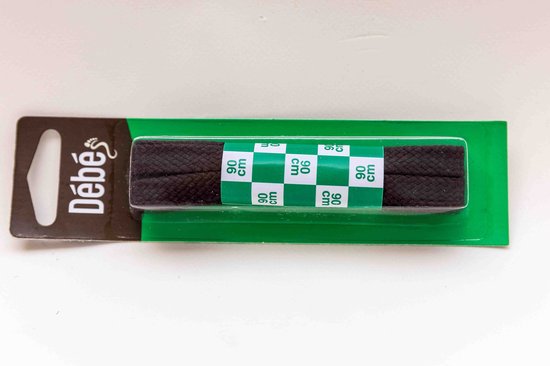 Lacets plats 90cm marron foncé - pack 3+2