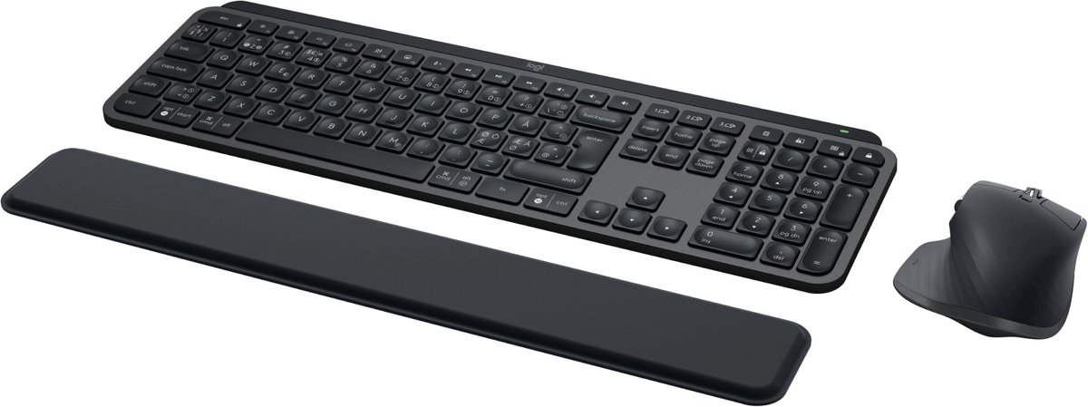Logitech MX Keys S Combo toetsenbord Inclusief muis Kantoor Bluetooth Scandinavisch Grafiet thumbnail 3