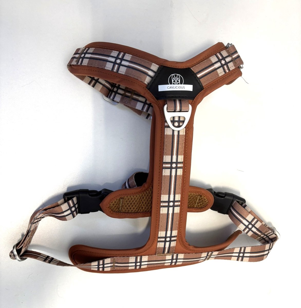 Cavlicious® hondentuig - grote hond - harnas hond - Y-tuig - Barkberry - anti trek - XL