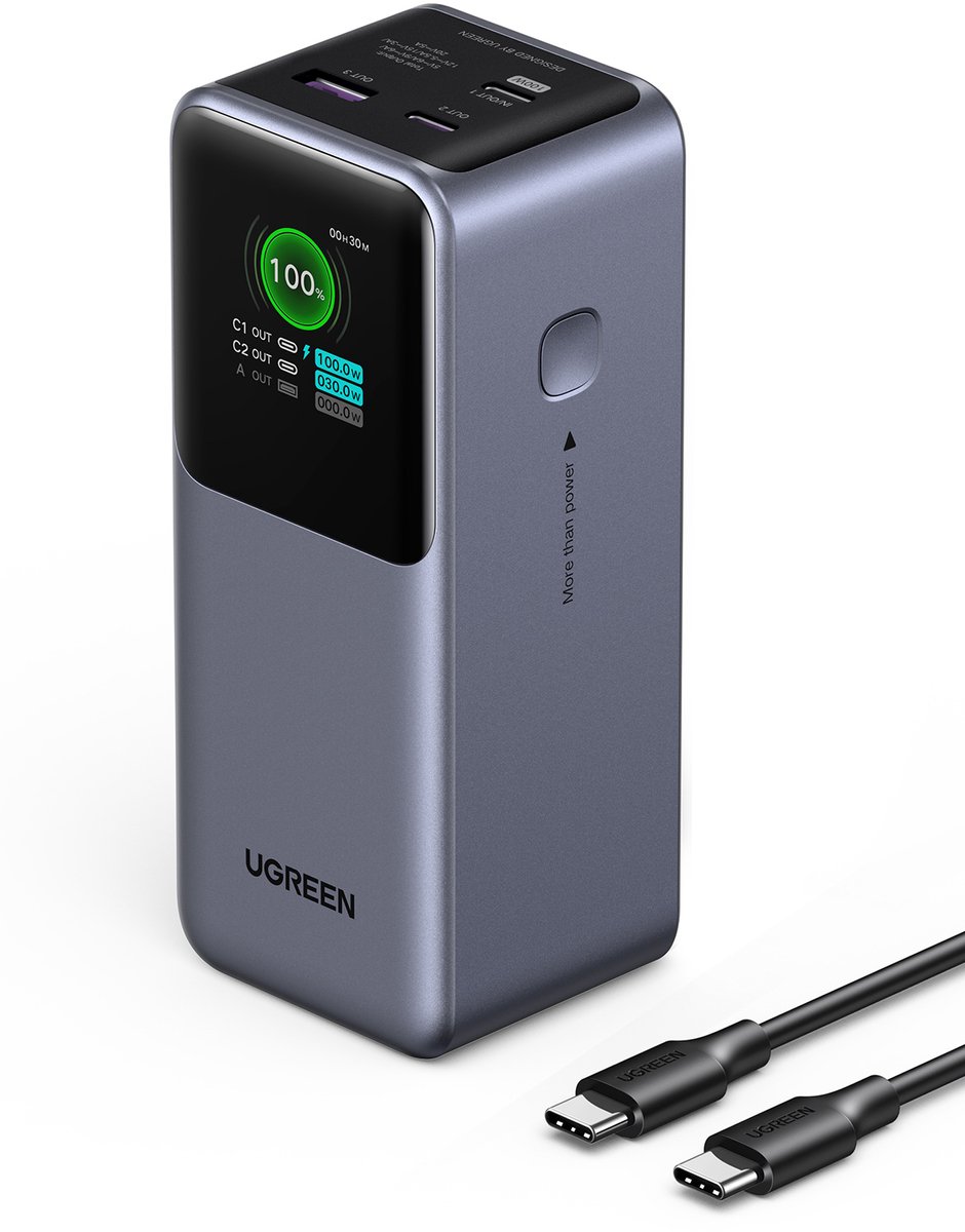 Ugreen Powerbank 20000Mah 2X Usb-C Usb Voor Apple Iphones 12 - Ugreen - €71,10