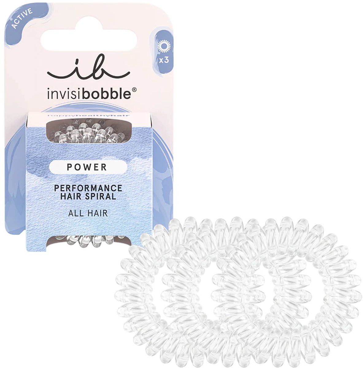 Invisibobble POWER Crystal Clear 6pc