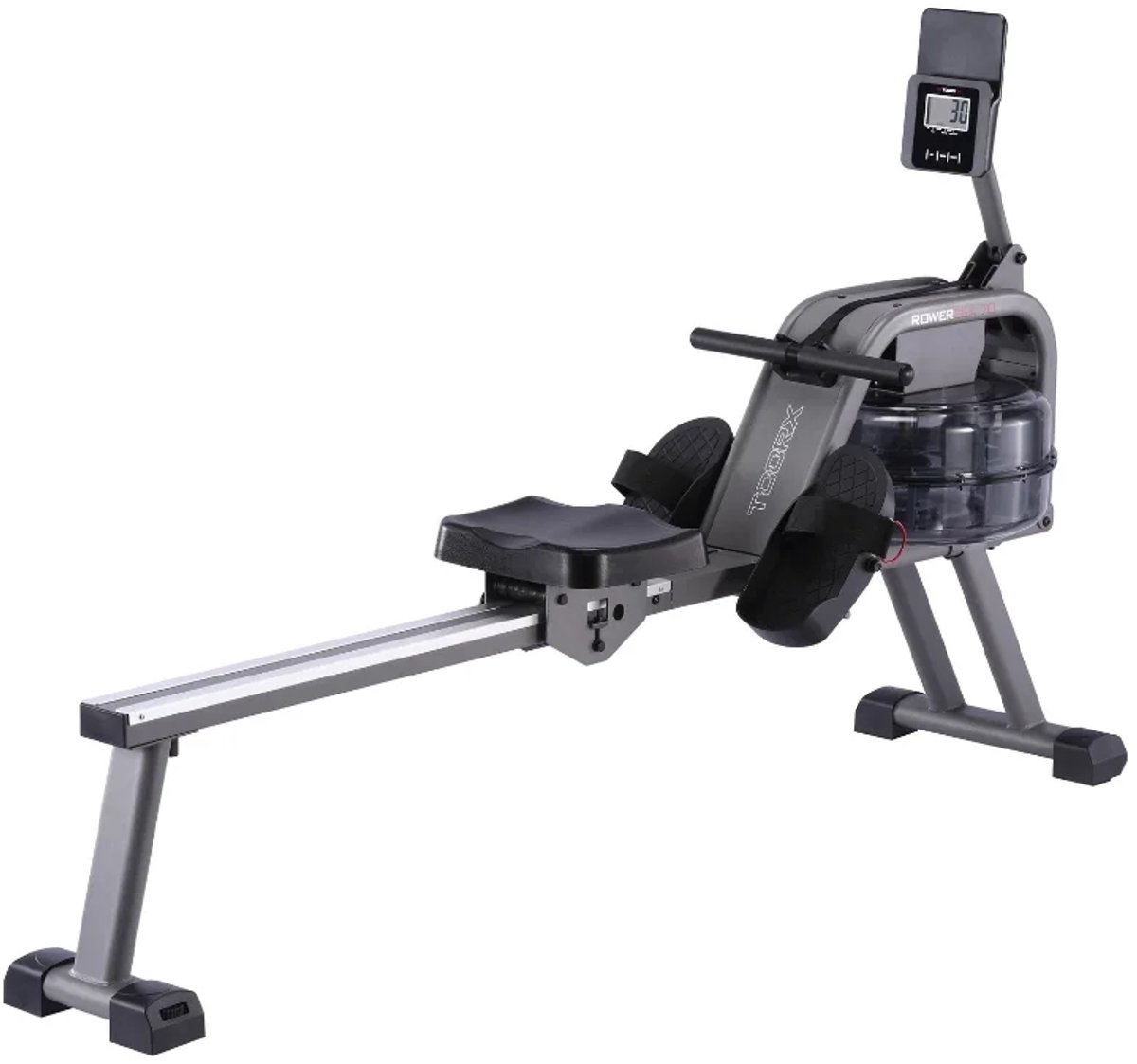 Toorx Fitness Roeitrainer - Waterroeier - Inklapbaar - Waterweerstand - Compact - - Roeimachine - Roeiapparaat - 6 Trainingsniveaus - Rower Sea 70
