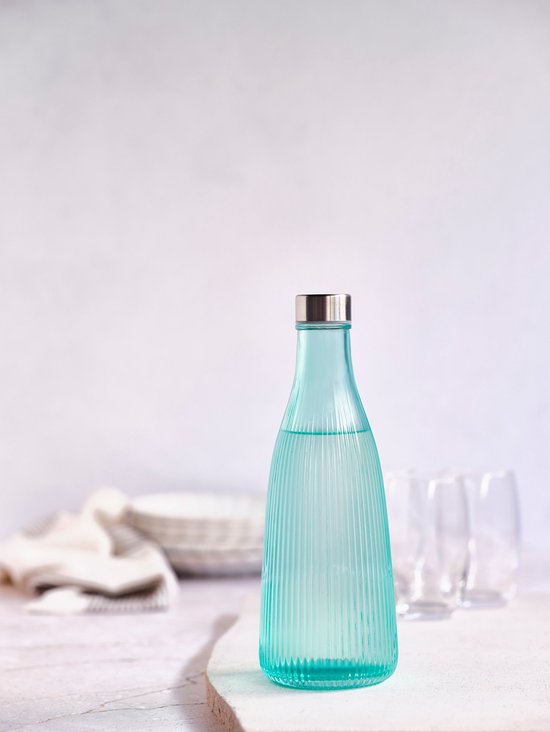 Carafe à eau Cosy & Trendy Atla avec bouchon en acier inoxydable - Glas - Vert minéral - 1 litre