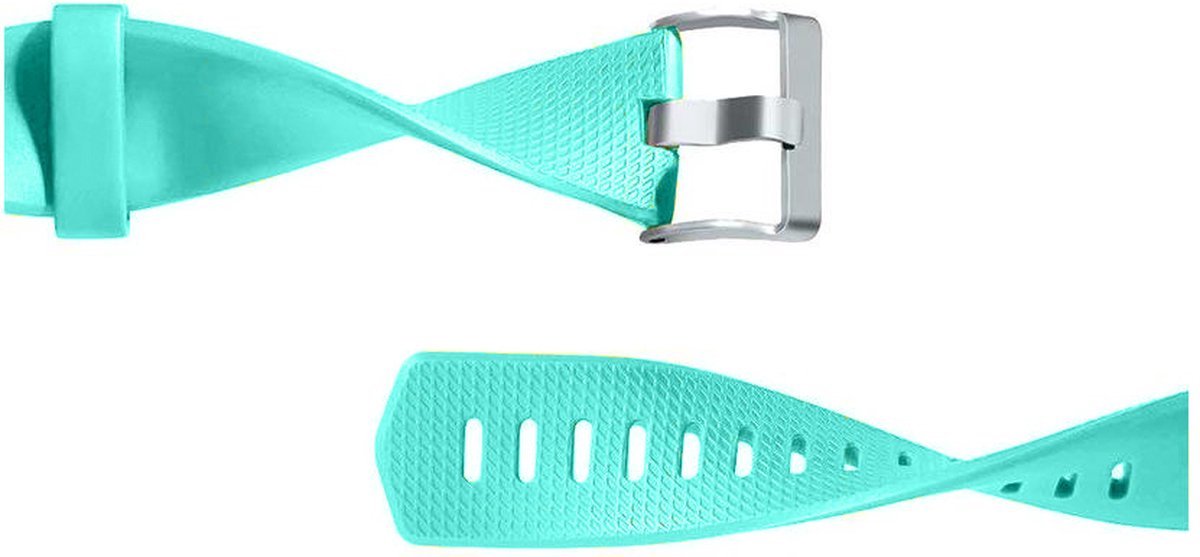 New Age Devi - Horloge band geschikt voor Fitbit Charge 2 siliconen sport armband activity tracker mint groen large
