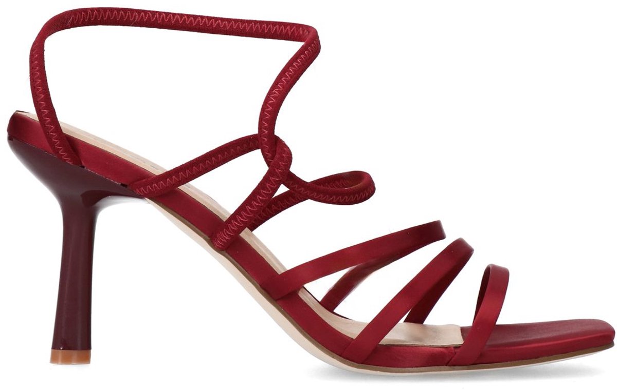 Sacha - Dames - Rode sandalen met hak - Maat 39