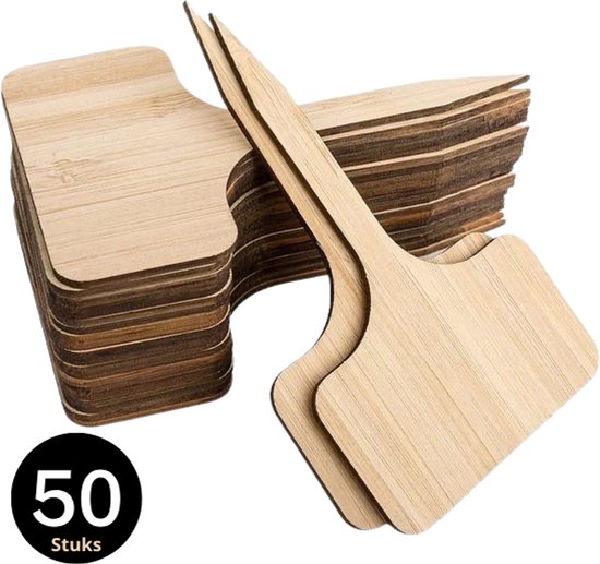 Plantenbordjes om te beschrijven, 200 stuks, plantenetiketten, borden, plastic plantenbordjes voor buiten, weerbestendig, 10 x 2 cm