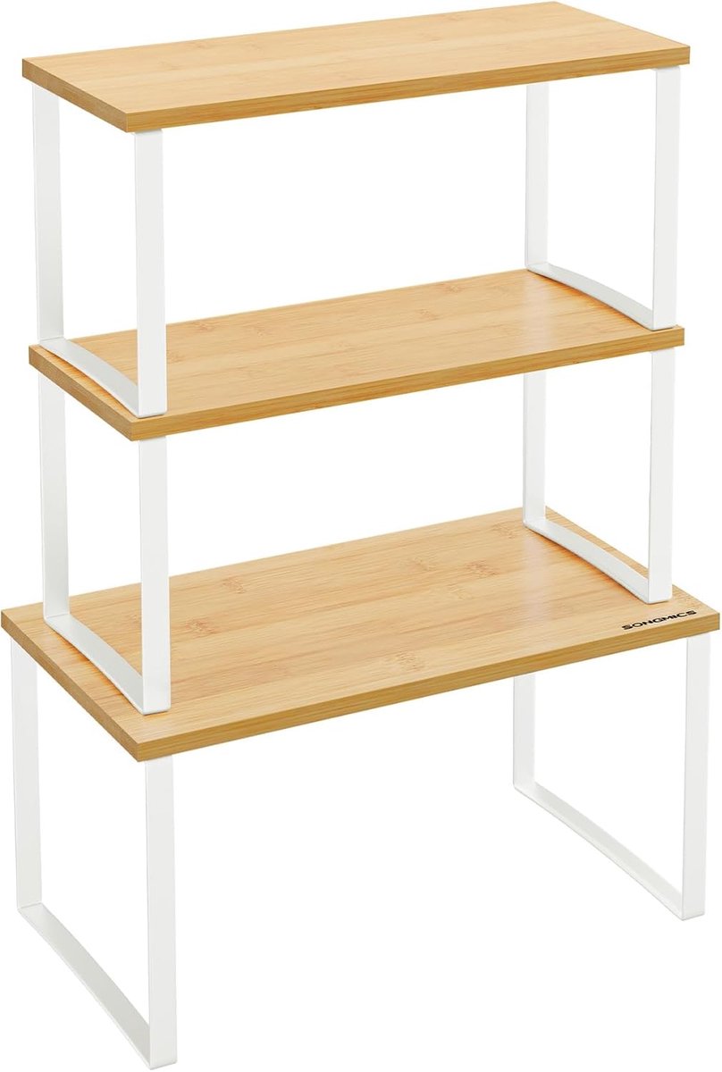 Famanu - Set van 5 houten ecohangers met broekstang en rokinkepingen – Bruin