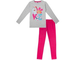 Paw Patrol Pyjama - Love - Maat 110/116 - Katoen - Roze/Grijs - Meisjes