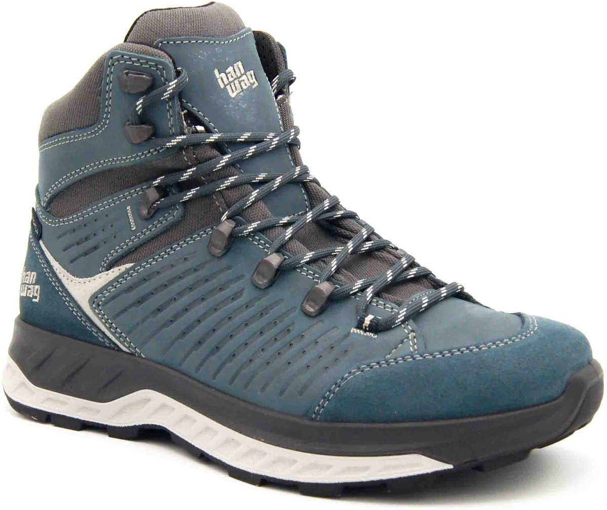 Hanwag BLUECLIFF ES M 150604 11 Heren waterdichte mid wandelschoenen Steel/Frost Blauw