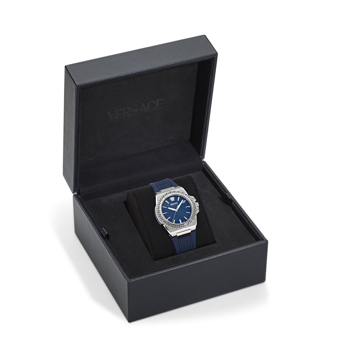 Versace Greca Reaction VE0D00125 Horloge - Siliconen - Blauw - Ø 38 mm