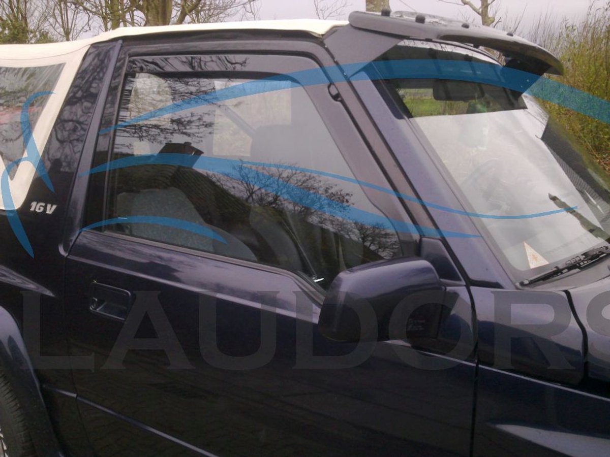 Suzuki Vitara ET 3 deurs model 1989-1998 zijwindschermen pasvorm set donkere windschermen a 2 stuks raamspoilers fenders visors Team Heko