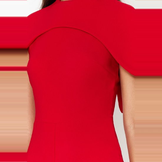 Combinaison tissée élégante Trendyol avec détail cape rouge Tprss24Tu00015