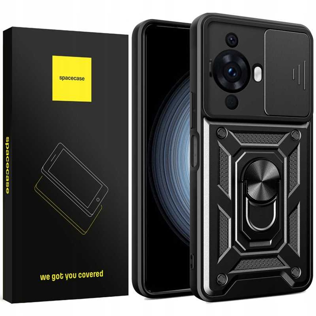 Spacecase Case Cover Voor Huawei Nova 11 12S Zwart