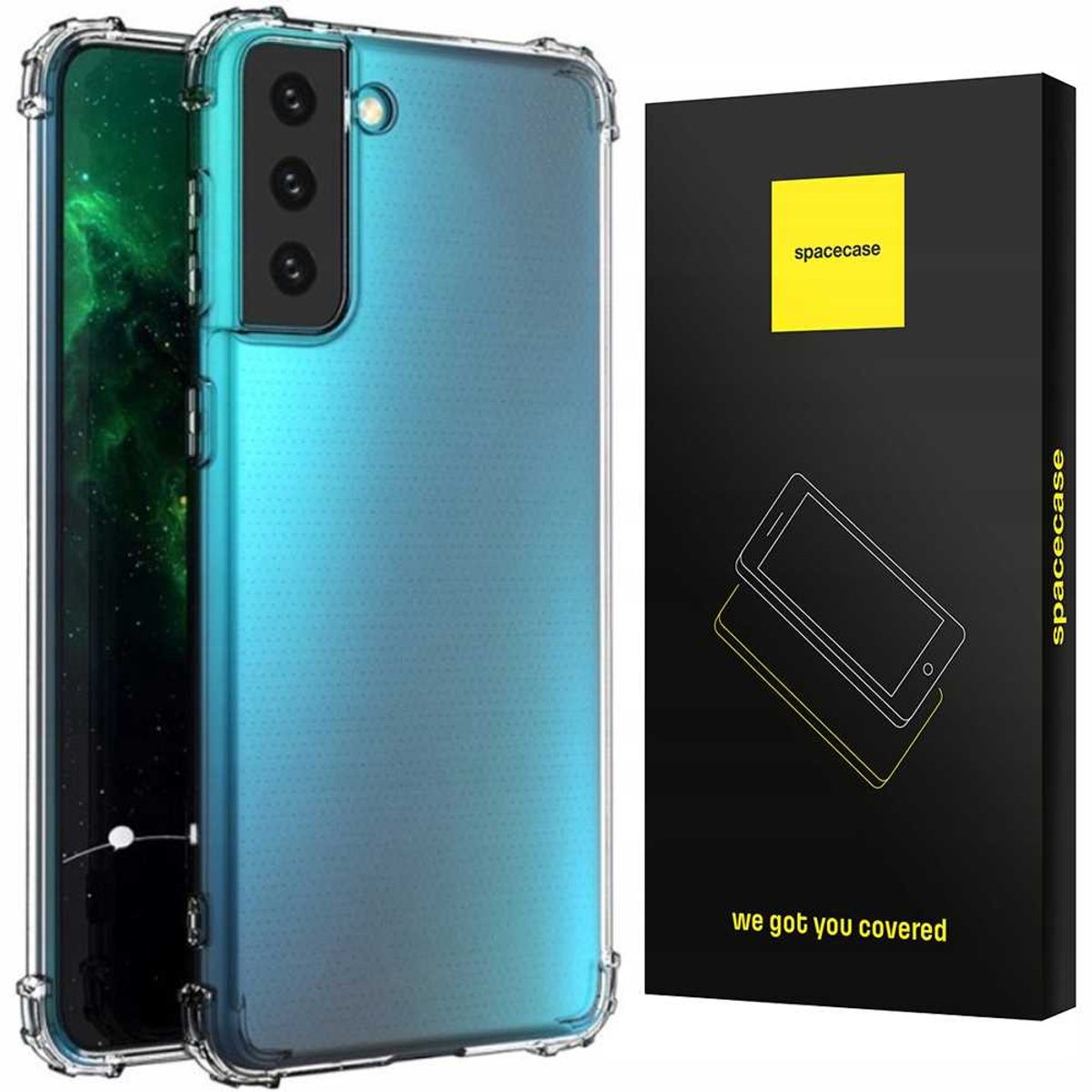 Spacecase Anti-Shock Case Voor Samsung Galaxy S21 Cover