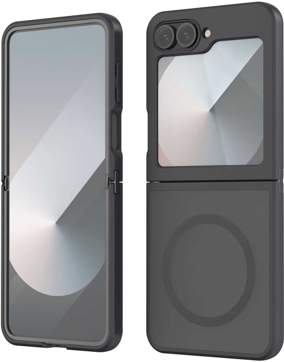 Spacecase Hybride Case Voor Samsung Galaxy Z Flip 6 Zwart
