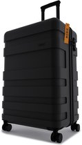 Handbagage koffer 55x40x20 - 43L - Spinner wielen - Lichtgewicht Trolley - TSA Slot - Norix Onyx Black