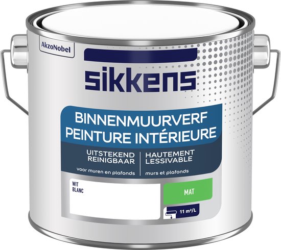 Peinture Murale Intérieure Sikkens Blanc Mat 2,5L