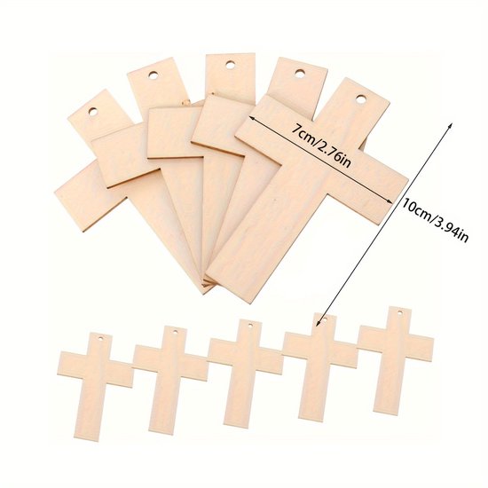 He Is Risen Wooden Crosses Sign Easters Decoration
