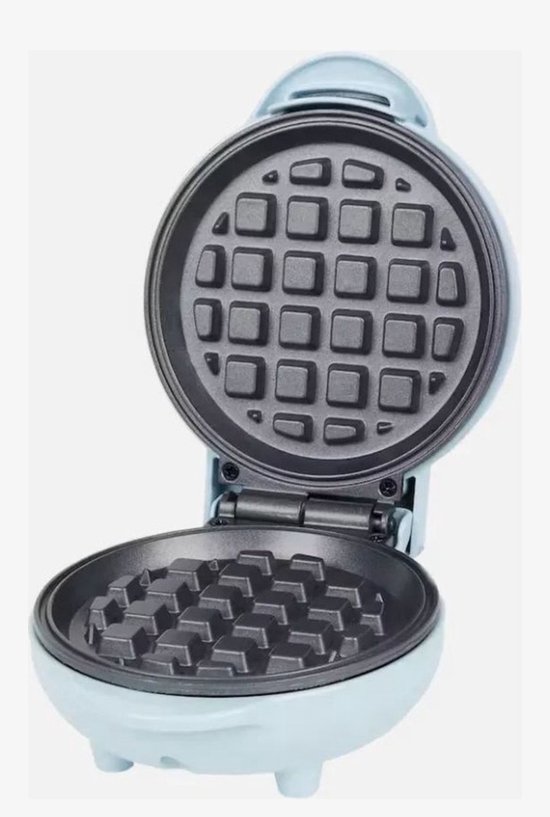 George Wilkinson Mini Wafelijzer - Compacte Wafelmaker Met Anti Baklaag - Blauw van George Wilkinson — afbeelding 2