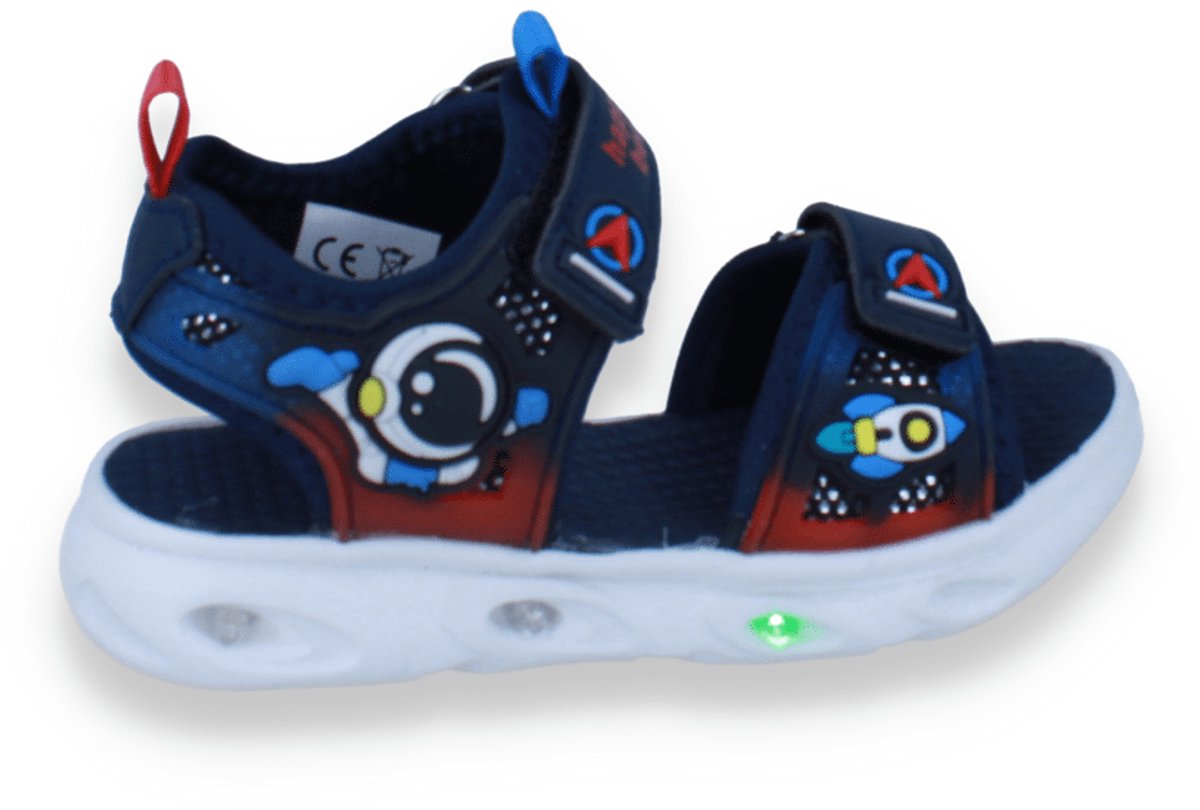 Happy Bee Jongens Sandaal | Blauw | Maat: 28