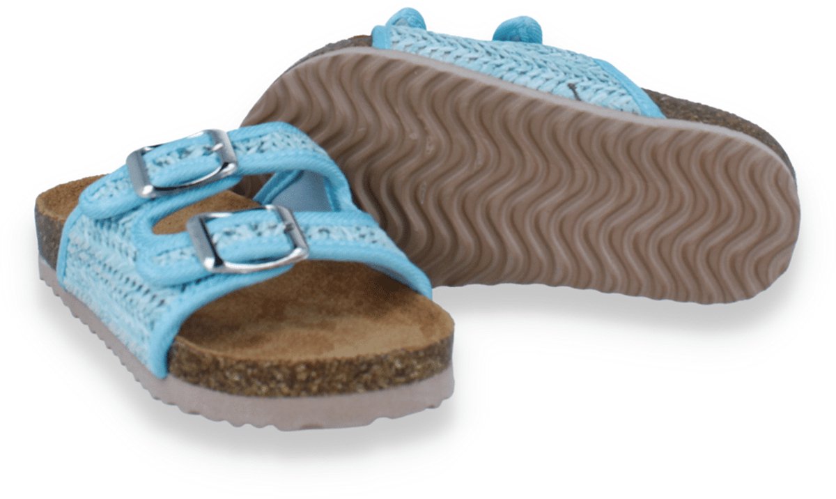 Happy Bee Meisjes Slipper | Blauw | Maat: 32