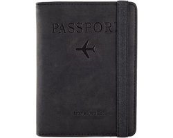 Paspoort hoesje - Paspoorthouder- RFID - Reisportemonnee - Paspoort cover - Pasjeshouder - Paspoorthoes - Travel Wallet - LOUZIR