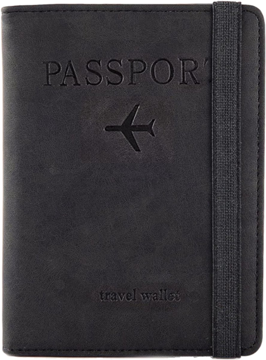 Paspoort hoesje - Paspoorthouder- RFID - Reisportemonnee - Paspoort cover - Pasjeshouder - Paspoorthoes - Travel Wallet - LOUZIR