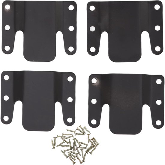 AWTOK Sectionele Sofa Connector Beugel, Sectionele Bank Connectors Bands voor Sectionals,Meubelconnectoren met schroeven,4 stuks