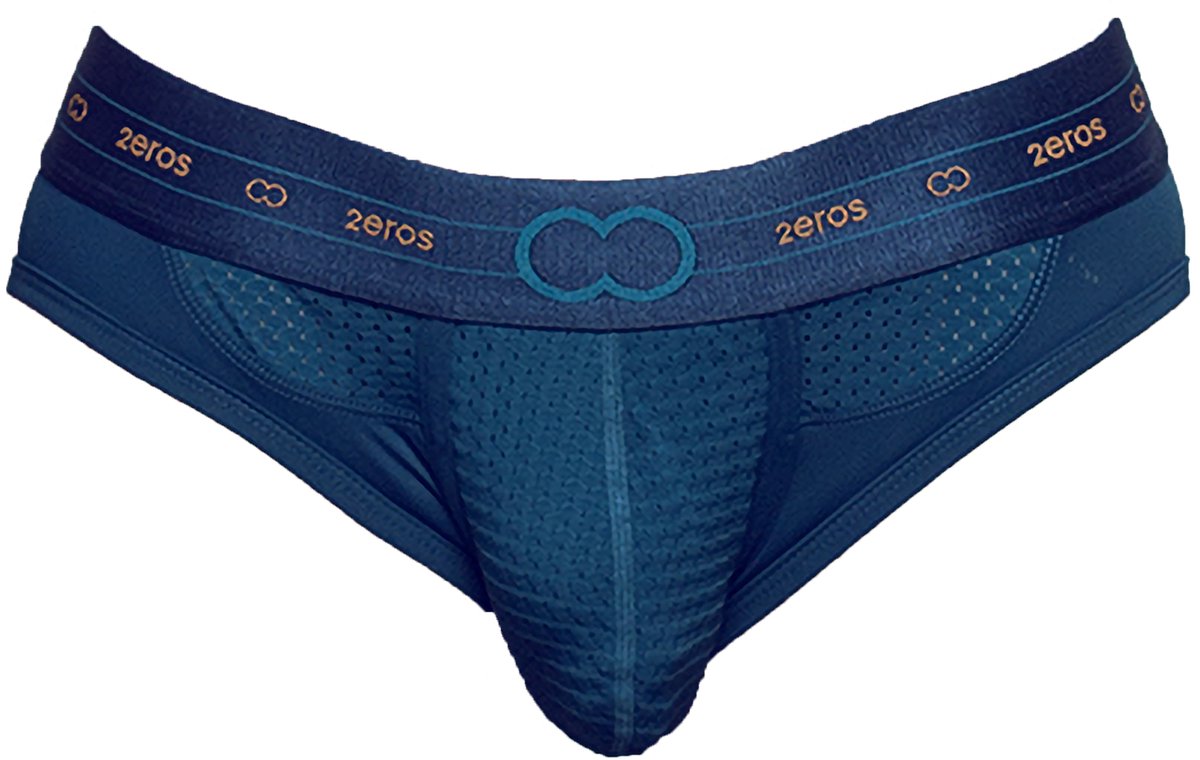 2EROS Aktiv NRG Brief Blue - MAAT S - Heren Ondergoed - Slip voor Man - Mannen Brief