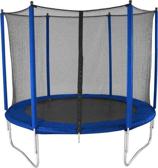 Rijoka Trampoline Ø305cm Met Veiligheidsnet - Outdoor - Blauw