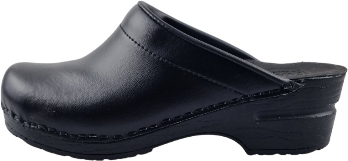 Werkklompen - Schoenklompen - Zorgklompen - PU zool met open hiel - Unisex klompen - TRAA - Zwart - maat 41
