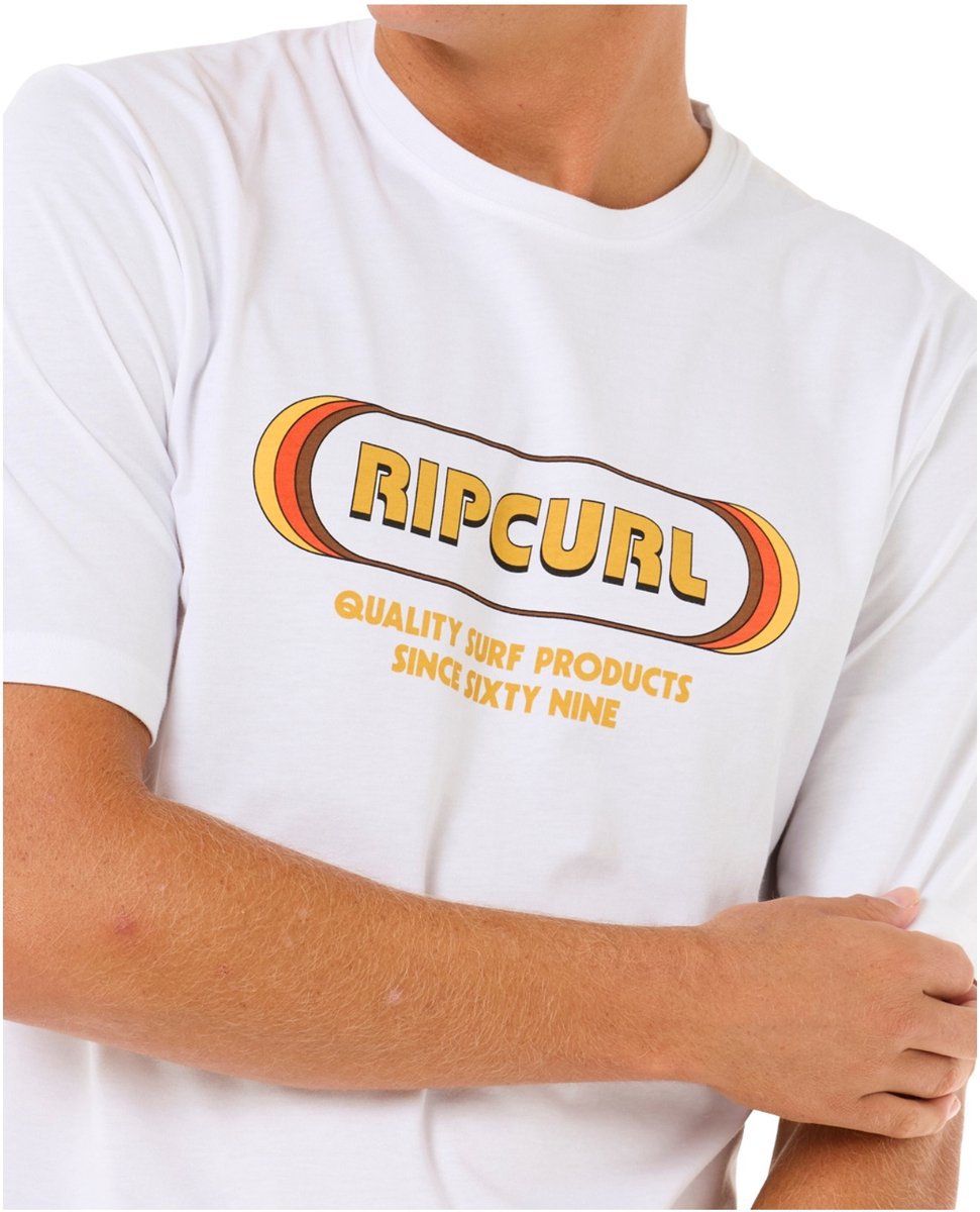 2025 Rip Curl Heren Icons Of Surf Short Sleeve Lycra Vest - Whi