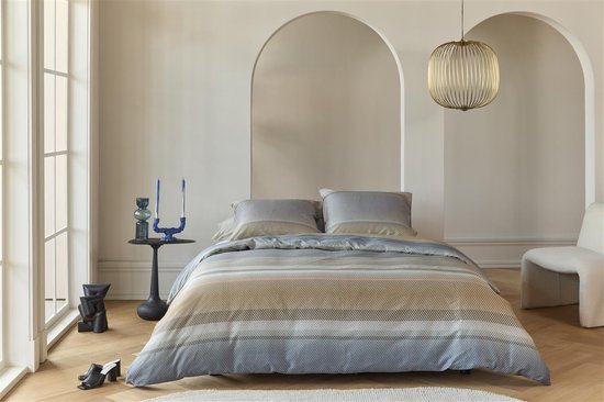 Kardol Beaming dekbedovertrek - Lits-Jumeaux - 240x200/220 - Blauw Grijs van Kardol — afbeelding 2
