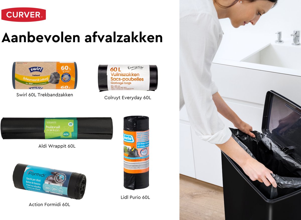 Curver Roll Bullet afvalbak kopen? | Beste aanbieding