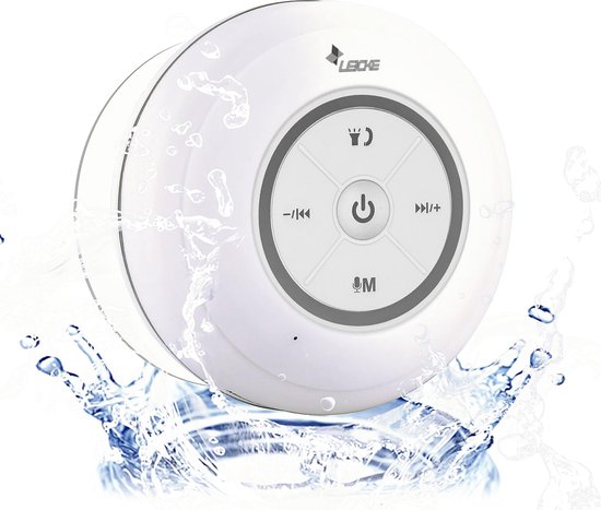 Leicke DJ Roxxx Shower TWS|SMART|Bluetooth-Lautsprecher, weiß — afbeelding 5
