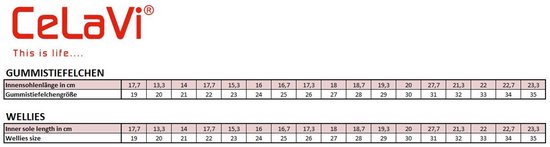 Celavi - Chaussures de pluie Basic pour enfants - Solid - Roodhout - taille 23EU