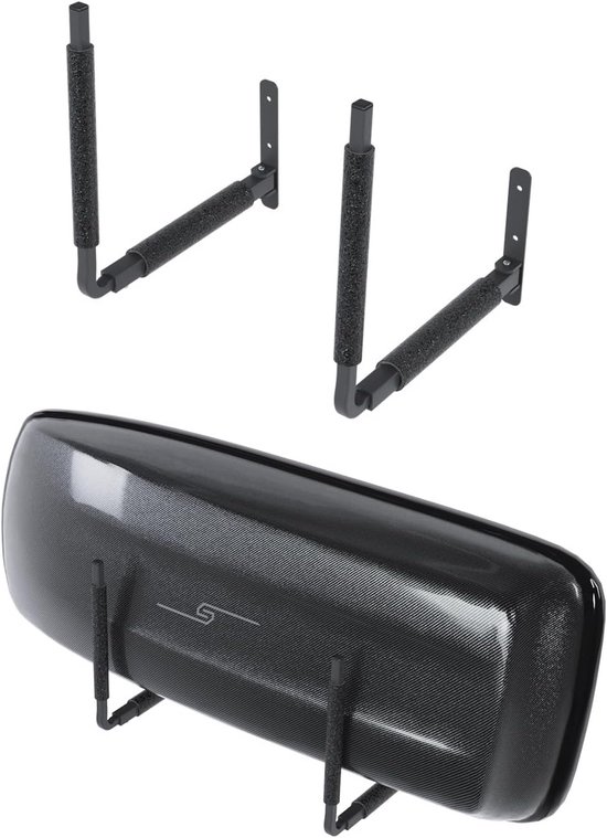 Qls Roof Box Wall Mount Skis Surf Board Garden Tool Sports Equipment Holder 80 cm
