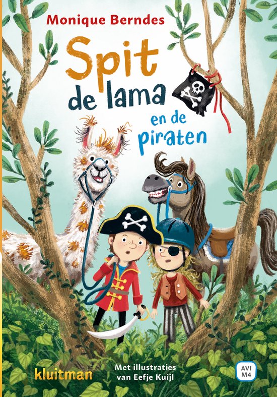 Lekker lezen met Kluitman - Spit de lama en de piraten - cover