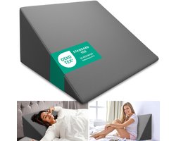 ELONEO Wigkussen Steunkussen voor Bed, Sofa, Bank en Lezen - Orthopedisch Rugsteunkussen voor Volwassenen, Anti-Reflux, Ergonomisch Kussen met Vormvast Schuim, 30×50×60 cm ELONEO Wigkussen Steunkussen voor Bed, Sofa, Bank en Lezen - Orthopedisch Rugsteunkussen voor Volwassenen, Anti-Reflux, Ergonomisch Kussen met Vormvast Schuim, 30×50×60 cm