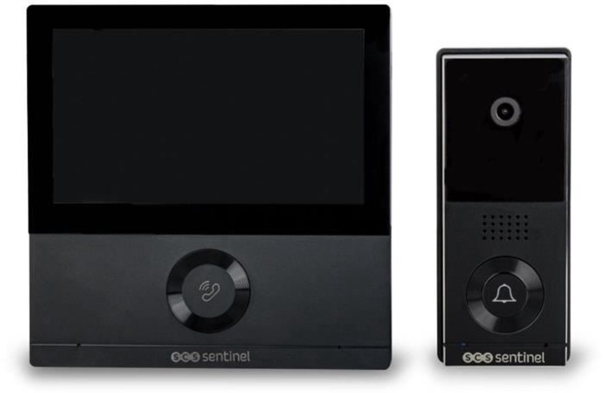 SCS SENTINEL Bekabelde Video-Intercom met Nachtzicht - Zwart - Product - €214,99