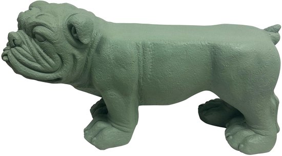 Pouf Leitmotiv Chien - Gris Jade - 76x31x43cm - Scandinave