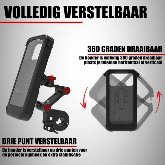 HERCHR Douche-telefoonhouder waterdicht, wandhouder mobiele telefoon douchehouder mobiele telefoonhouder voor badkamerspiegel badkuip