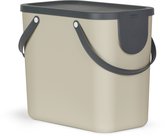 Séparateurs de déchets Rotho Albula - Sans BPA - 25 L - cappuccino