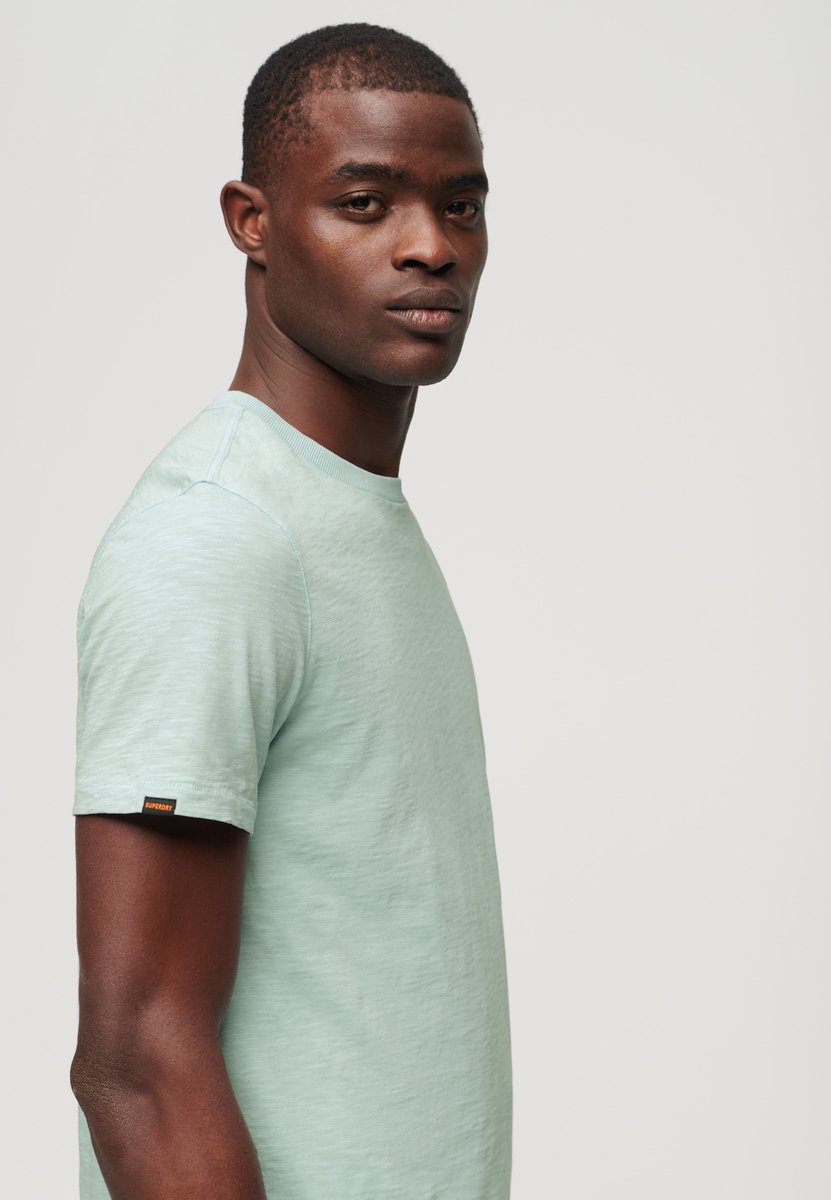 Superdry Slub T-Shirt Melange Lichtblauw