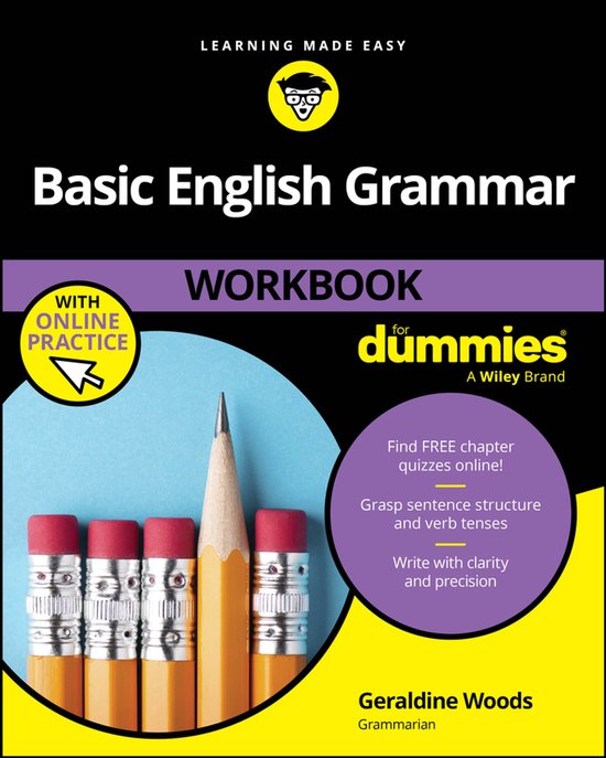 Basic English Grammar Workbook For Dummies with Online Pract ... - cover