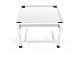 Wasophoogte® Wasmachine verhoger- Wasmachine opbouwmeubel XL - Wasmachine sokkel - 45cm hoog - Wit - Universeel - 63*63 (LxB) - Inclusief wandbeugels
