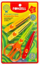 Fonzell Knutsel Schaar - 4 in 1 - Kinderschaar - 4 Verschillende Kartel Scharen