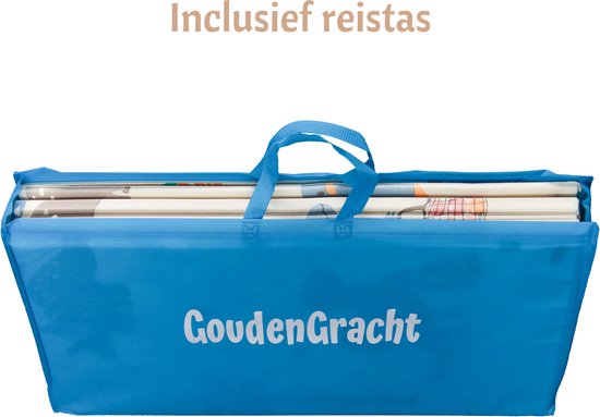 Tapis de jeu - Double face - Tapis de jeu - Tapis de jeu Bébé - Tapis de jeu Bébé - Tapis de jeu en mousse - 150 x 200 cm - Pliable - Avec sac de voyage - Beige